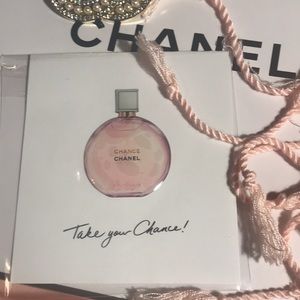 CHANEL STICKER of a Pink bottle of CHANCE PERFUME 3 D Affect